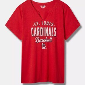 torrid//MLB St Louis Cardinals Classic Fit Cotton Notch Tee